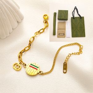 Bracelets de créateurs de marque de marque Style Love Jewelry 18K Gold plaqué jamais fondre la lettre cadeau Bijoux de mariage avec sceau en acier 17 + 5cm