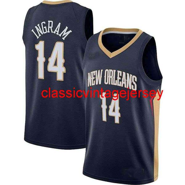 Brandon Ingram Swingman Jersey cousu hommes femmes jeunes maillots de basket-ball taille XS-6XL