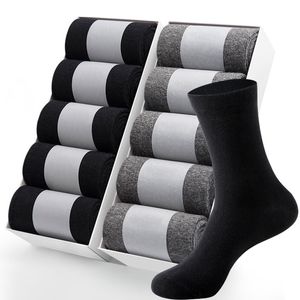 Marcas 10 pares/calcetines calcetines de algodón para hombre calcetines negros para hombre calcetines blancos para hombre artículos enteros para negocios a granel calcetín para hombre talla estadounidense (6,5