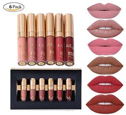 Brands Lipsticks Beauty 6pcsset Makeup Matte Lipstick Kit Lip Kit Gloss Long Stick Lip Stice Mini Set Brithday Editio8920871