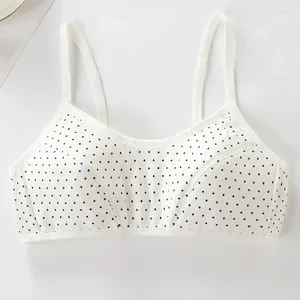 BRAS 2024 Étudiant féminin Soutien-gorge de développement Sling Girl Confort sans anneau en acier Respirant Coton Adolescent Puberté Formation 8 à 16 ans