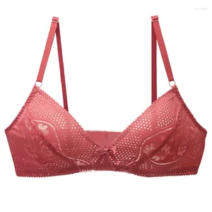 Bras 2024 Sexy encaje floral para mujeres Beige Negro Verde Púrpura Blanco Rojo Bralette BCDEF Copa Plus Tamaño Lencería