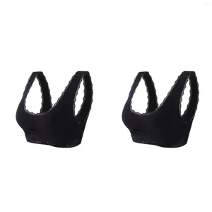 BRAS 2PCS Rassemblement Soutien-gorge Corset confortable Femmes Sports Rembourrage sans bretelles pour