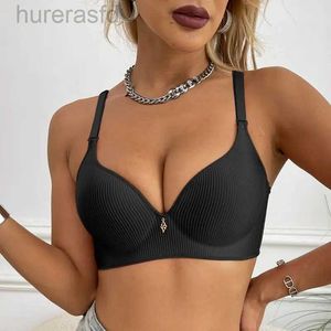 Man beauwear solide kleur streepbeha's met hanger draadloze bralette voor vrouwen t-shirt bh bra feamle brassiere lingerie 240410