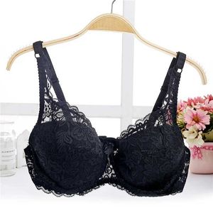 Behas Big Cup B C Zomer Dunne Cup Bra Transparant kant opwaarts duw naadloze beha geschikt voor vrouwen groot formaat Ademend dames ondergoed beha 32 34 36 38 40Cl2405