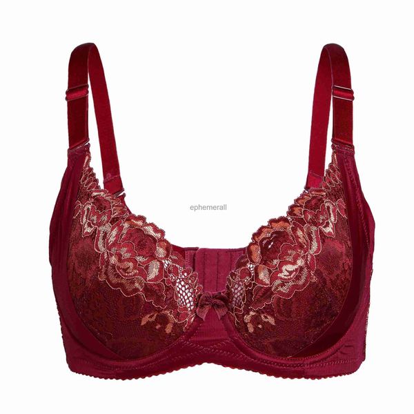 Soutiens-gorge grandes tailles 75 80 85 90 95 100 105 110 B C D E grande taille coupe dentelle soutien-gorge femmes Sexy Bralette Mujer Push Up brassière soutien-gorge à armatures bh YQ231101