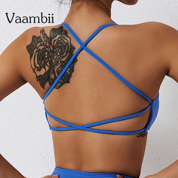 Soutiens-gorge Respirant Criss Cross Gym Top Femmes Soutien-Gorge Sous-Vêtements Femmes Dos Nu Sans Couture Soutien-Gorge Sport Soutien-Gorge Gilet Bralette Push Up Soutien-Gorge J230529