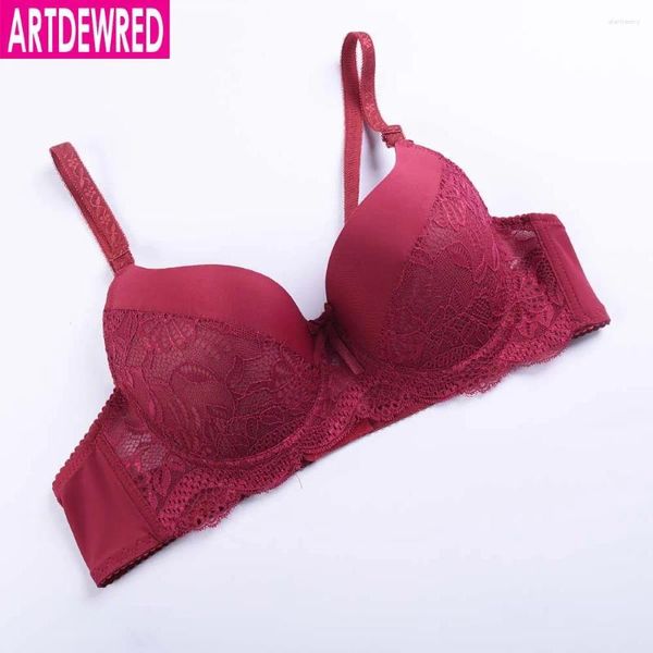 Bras Est Sexy Lace Push Up Lencería Mujeres Ropa interior Intimates Bordado Floral Negro Rojo Azul Sujetador Brassiere