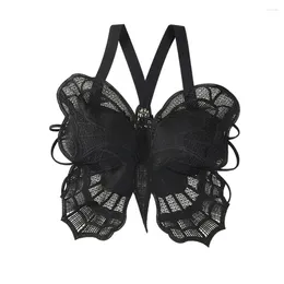 Bras Fashion Butterfly beha voor vrouwen sexy kant backless crop top uitgeschakeld bralette ondergoed vrouwelijke lingerie lingerie gevormde brassiere