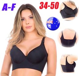 Bras Fashion Nakans Back Smoothing Bra Fashion DP Cup Bra verbergt terug vet ondergoed voor vrouwen Push Up Plus size sexy beha's lingerie Y240426