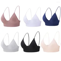 Bh's voor meisjes Push-up naadloze sportbeha zonder botten Diepe V-bralettes Dames Crop Top Fitness Yoga