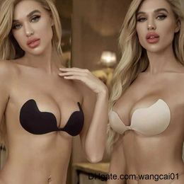 Bras Invisib Push Up Bra Backss Strapss Bra Seamss Cierre frontal Bratte Ropa interior Mujeres Autoadhesivo Silicona Sticky BH 4113