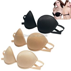 Bras Invisible Push Up Bra Sin tirantes Vestido formal Boda Noche Autoadhesivo Silicona Brassiere Deep V Plunge 230823