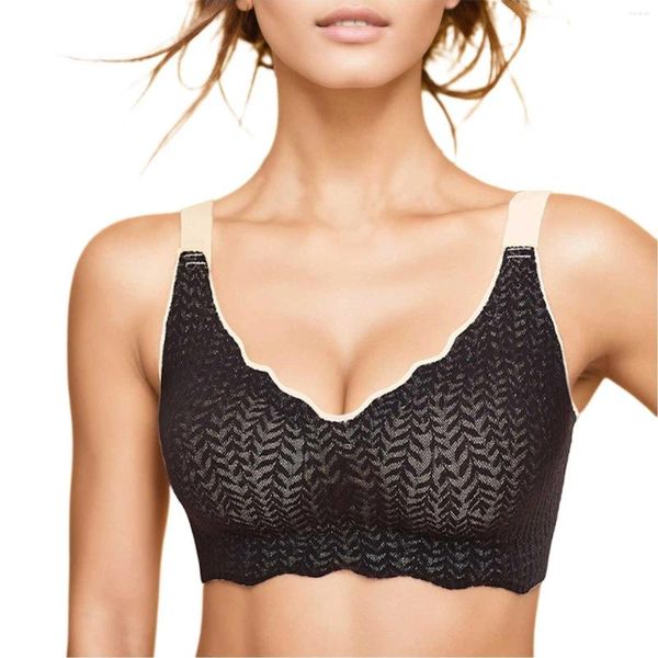 Soutien-gorge en gel de gelée sans couture, ultra-mince, respirant, beauté du dos, lingerie pour dames, bralette intime, gros seins