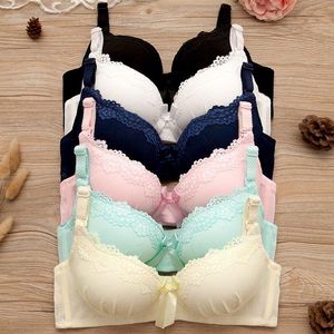 Bras Kant Floral Wire Free BH for Women's Intimates Comfortabele Push Up Underwear Girls Student Daily Lingerie 32/70 - 38/85 AB Cup