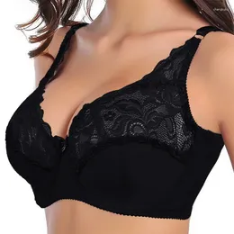 Soutien-gorge en dentelle pour femmes, sous-vêtements grande taille, Push Up, Bralette, haut court, Sexy, ajouré, brassière fine transparente, 100D, 2024