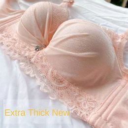 Beha lingerie voor vrouwen super dikke kleine borst geen stalen ring beha verdikking 12 cm sexy lingerie vrouwelijke kant 230330