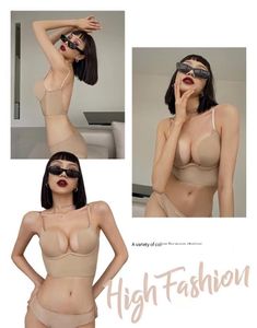 Beha's Lingerie Dames Kleine Borst Pl Up Diepe V Schoonheid Terug Sexy Borst Grote Beha Geen Spoor Sluiten Anti-Sag Set Drop Levering Otejq