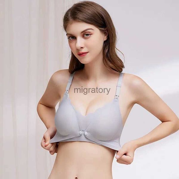 Soutiens-gorge Maternité soutien-gorge d'allaitement Sexy allaitement sans fil sans couture rembourré soutien-gorge d'alimentation Lingerie Bralette pour les femmes enceintes Lactation YQ231218