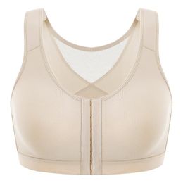 Bras Meleneca Women's Front Sluiting Posture BH Wirefree Post Plus Size Back Support