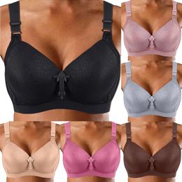 Bras Middle Womens Thin Breathable No Steel Ring Mother Bra Soft Brasières Para Mujer Soutiens-Gorge Sexy