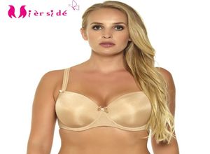 Bras MIERSIDE 655 Dames Blackbeige Plus Size Bralette Push Up Solid Color Underwear Sexy comfortabel 3646 DDDDDDEFG8847041