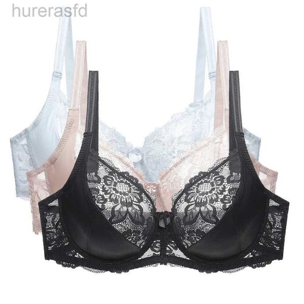 Bras New 2023 Sexy Lace Women Braz Plus Tamaño B C D E BRALETA BRALETTE ULTRATHIN PURO ALGODY Brassiere 95E Ropa ROPA de Mujer 240410