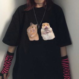 Soutiens-gorge Nouvel an cadeau Hot Summer Casual T-shirt Impression Cochon d'Inde Hamtaro T-shirts pour hommes Pet Animal Hamster Rongeur Souris Rat Tee Shirt P230512