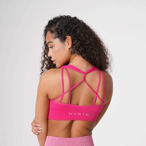 Soutiens-gorge NVGTN Galaxy soutien-gorge sans couture côtelé femmes soutiens-gorge de sport beurre doux gilet de gymnastique hauts d'entraînement Fitness sous-vêtements respirants Lingerie J230529