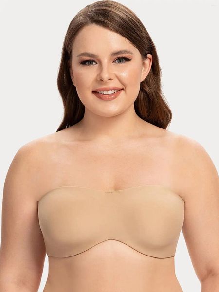 Bras Plus Minimizer Bandeau Sólido Sólido