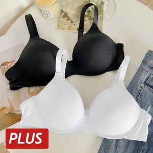 Bhas plus size vrouwen naadloos diep v nek sexy brassiere verstelbare riem ondergoed voor vrouwelijke dames push up intimates lingerie