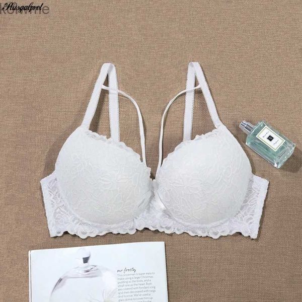 Bras Plusgalpret Sujetador para mujer Push Up Espuma acolchada gruesa Ropa interior Copa C Lencería de encaje con cable YQ240203