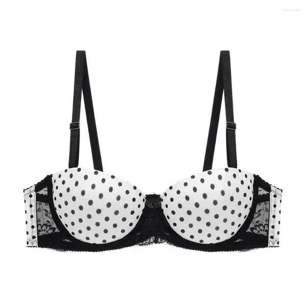 Bras Push Up Bra Lencería sin costuras Ropa interior sexy para mujeres Tallas grandes Top Big Dot Ropa Interior