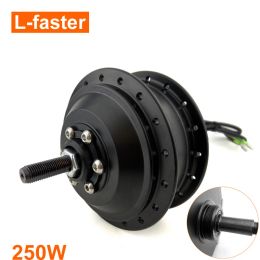 Bras arrière arrière 24V36V48V 250W Black sans balais de moyeu à moteur Hall Capteur Rotor de rotor de frein pour le vélo de montagne électrique roue arrière