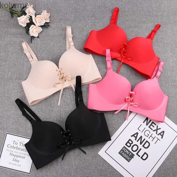 Sujetadores Sujetador sin costuras Sujetadores atractivos para mujer Moda Push Up Lencería Bralette inalámbrico Sujetador de algodón Ropa interior íntima femenina YQ240203