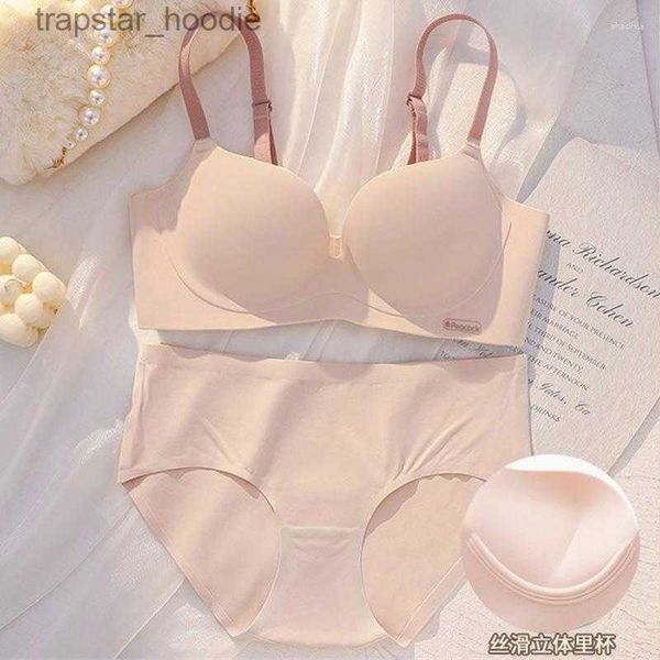 Conjuntos de sujetadores Conjuntos de sujetadores Ropa Interior Femenina Conjunto de lencería para mujeres Estilo coreano Push Up Bra y Panty Bragas de Mujer Ropa interior Mujer Bralette L230919