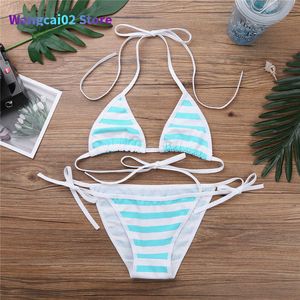 Soutien-gorge Ensembles Mignon Kawaii Japonais Anime Style Stripe Lingerie Soutien-Gorge Ensemble String Cravate Cosplay Lolita Sous-Vêtements Bikini Soutien-Gorge et Panty Ensemble Culotte 020723H