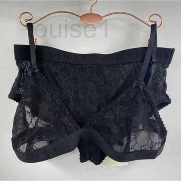 Soutien-gorge Ensembles Designer Marque Dernières Dentelle Sexy Lettres Tulle Lingerie Ensemble pour Femmes Doux Respirant Sous-Vêtement Confortable Soutien-Gorge 2 Couleurs 8y UMT0