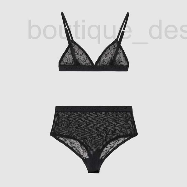 Soutien-gorge Ensembles Designer Luxe G Lettre Mesh Sous-vêtements Home Textile Sexy Femmes Sous-vêtements respirants Lingerie élégante Soutien-gorge en dentelle Ensemble Lady Cadeau d'anniversaire GYO6