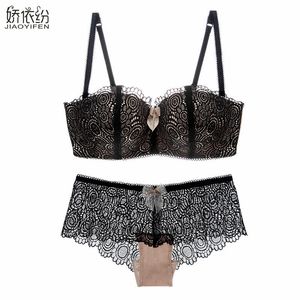 Bh Sets Europa Vrouwen Ondergoed 12 Cup Sexy Kanten Beha Panty Set Sexy Linnen Bloemen Lingerie Sets Kant Push Up bh Set JYF Merk 230603