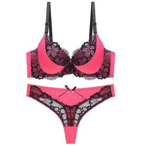 Conjuntos de sujetadores Julexy Llegadas Sexy Women Bra BC Cup Push Up y Panty Intimate Thong Ropa interior Set 230603