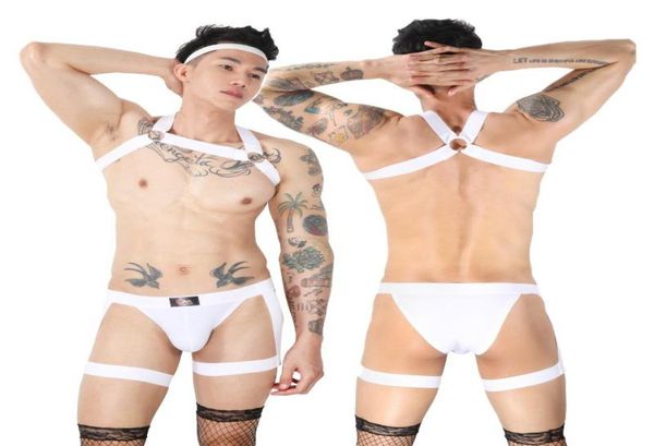 Des soutiens-gorge set l'homme de lingerie sexy set sm gay bar cosplay