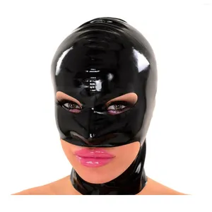 BH's sets MONNIK Latex masker rubber unisex kap met rits open gezicht handgemaakt voor Catsuit Wear Party