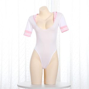 Conjuntos de sujetadores Traje de baño de una pieza Ver a través de la ropa interior Alta elasticidad Bikini transparente Ropa sexual Babydoll Sexy Cosplay Body249o