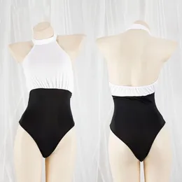 Ensembles de soutiens-gorge, maillot de bain de secrétaire à fourchette haute, séduisant et élégant : pyjama de chambre privée révélateur de silhouette sans dos