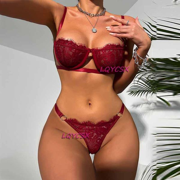 Conjuntos de sujetadores Lencería erótica sexy Sujetador de mujer Tangas Conjunto transparente Ropa interior de mujer Porno Teddy Babydoll Disfraces transparentes