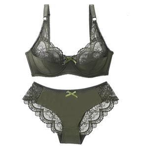 Beha's stelt sexy kant plus maat vrouwelijke lingerie transparante dunne dikke dikke bcde cup bh bh sets ademende vrouwen ondergoed slipjes briefs 230505