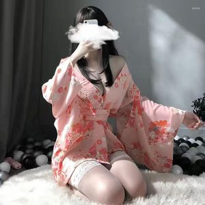 Bras stelt sexy lingerie Japanse Kimono Temptation Uniform Pakken Chinese kleding Provocatief Open bestanden van het herstellen van oude manieren