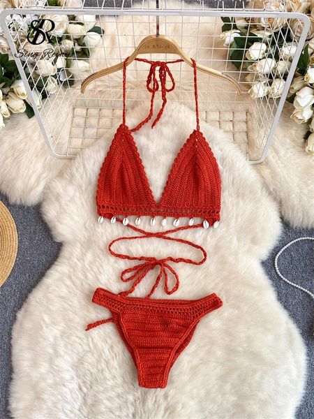 Bras sets Singreiny Bohemian Vacation Style sexy costumes mode licot