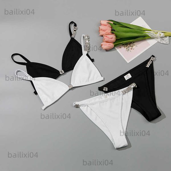 Soutien-gorge Ensembles Summer New Sexy Rassemblement Trackless Bikini Maillot de bain Sous-vêtements Femmes Tendance T230323